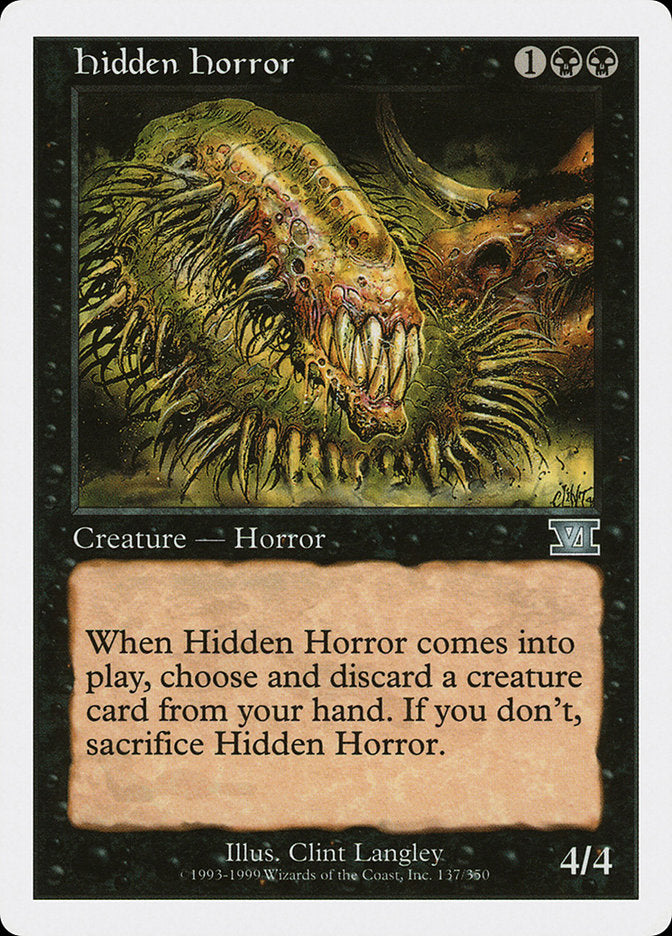 Hidden Horror [Classic Sixth Edition] 