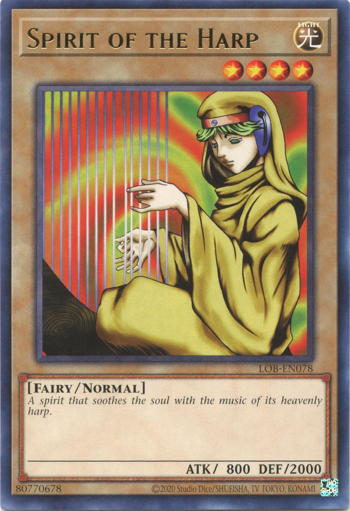 Spirit of the Harp (25th Anniversary) [LOB-EN078] Rare 