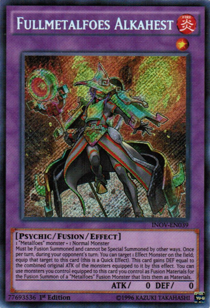 Fullmetalfoes Alkahest [INOV-EN039] Secret Rare 