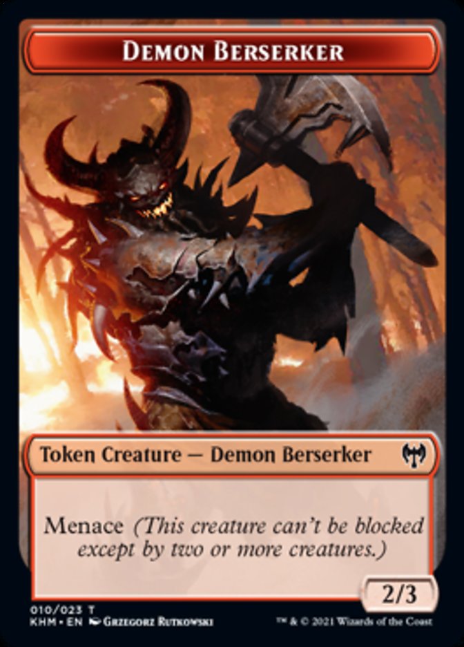 Demon Berserker Token [Kaldheim Tokens]