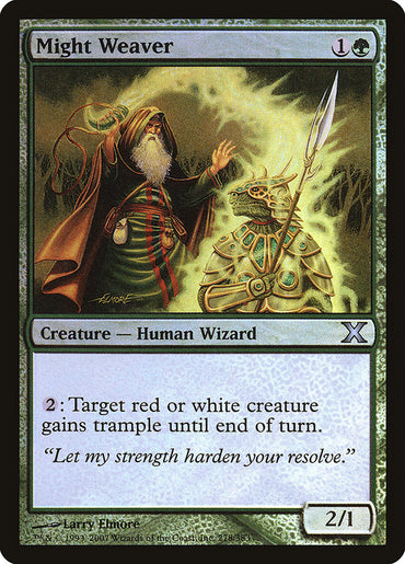 Might Weaver (Premium Foil) [Tenth Edition] 