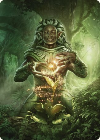 Elvish Mystic Art Card [Commander Masters Art Series] 