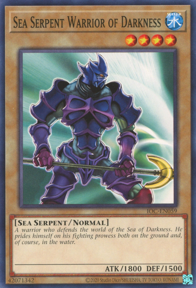Sea Serpent Warrior of Darkness (25th Anniversary) [IOC-EN059] Common 