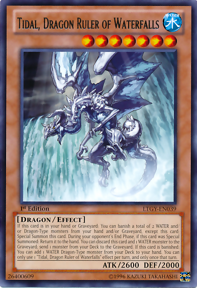 Tidal, Dragon Ruler of Waterfalls [LTGY-EN039] Rare 