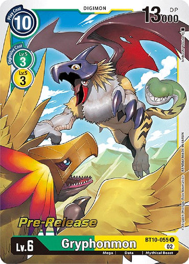Gryphonmon [BT10-055] [Xros Encounter Pre-Release Cards] 