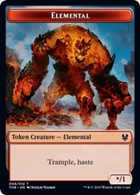 Elemental // Satyr Double-Sided Token [Theros Beyond Death Tokens] 