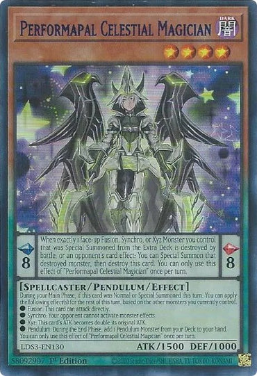 Performapal Celestial Magician (Blue) [LDS3-EN130] Ultra Rare 