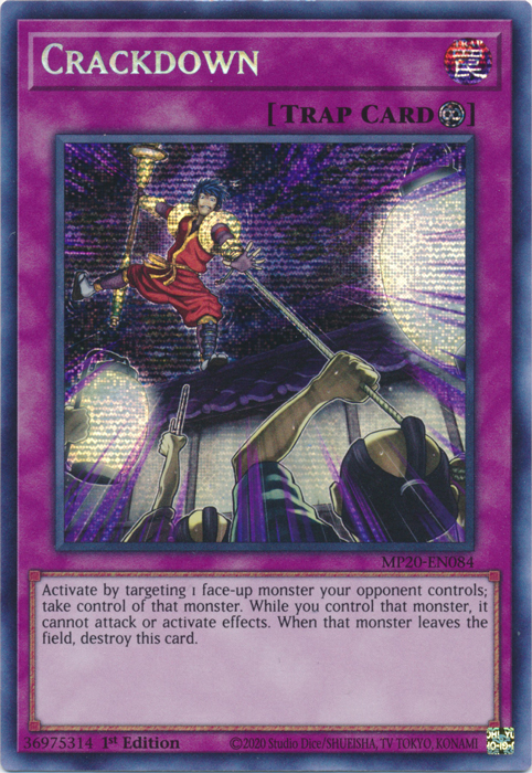Crackdown [MP20-EN084] Prismatic Secret Rare 