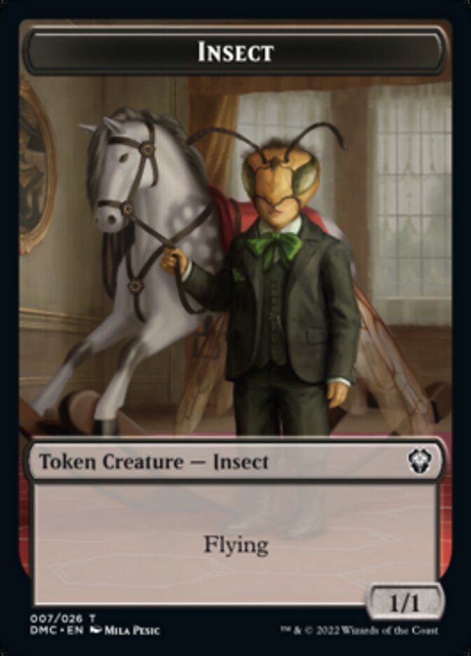 Soldier // Insect Double-Sided Token [Dominaria United Tokens] 