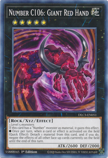 Number C106: Giant Red Hand [DLCS-EN051] Common 