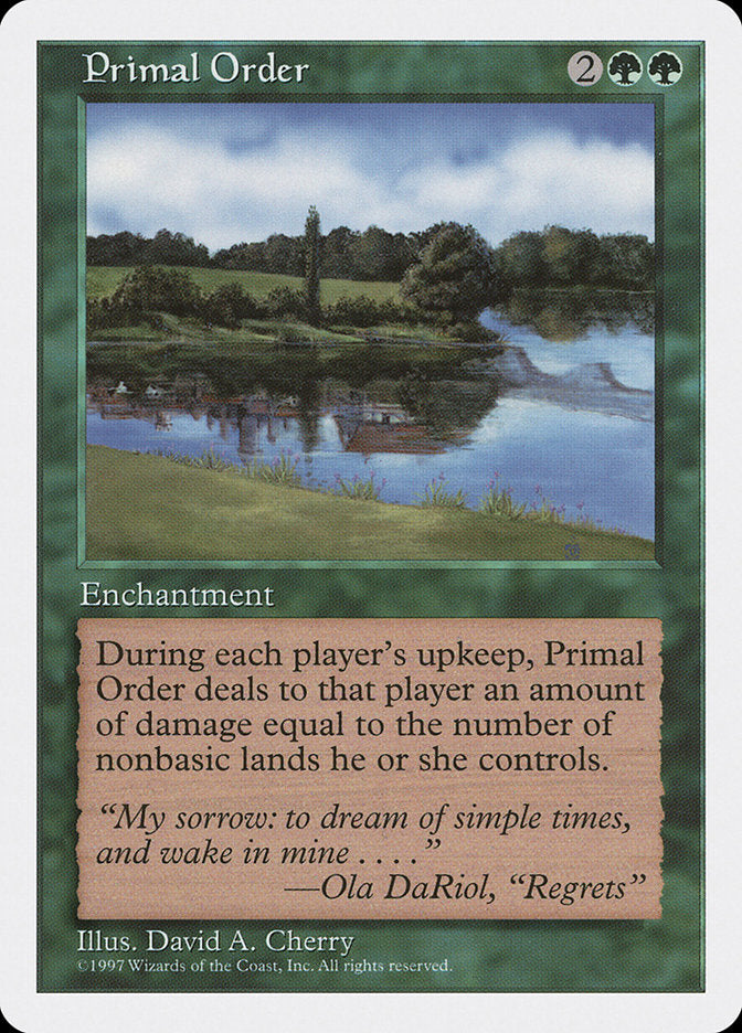 Primal Order [Fifth Edition] 