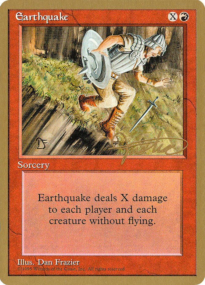 Earthquake (Mark Justice) [Pro Tour Collector Set] 