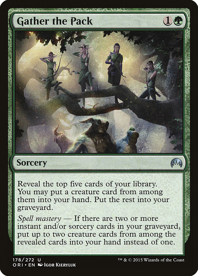 Gather the Pack [Magic Origins] 