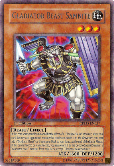 Gladiator Beast Samnite [CRMS-EN027] Rare 