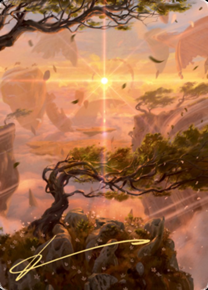 Windswept Heath Art Card (Gold-Stamped Signature) [Zendikar Rising Art Series] 