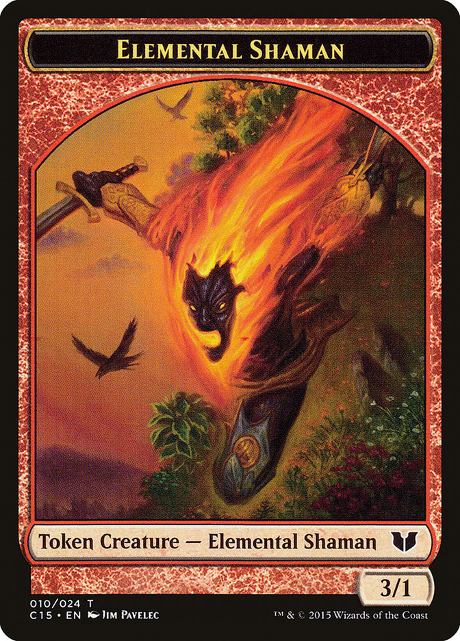 Elemental Shaman // Shapeshifter Double-Sided Token [Commander 2015 Tokens] 