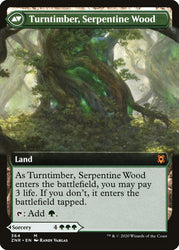 Turntimber Symbiosis // Turntimber, Serpentine Wood (Extended Art) [Zendikar Rising] 