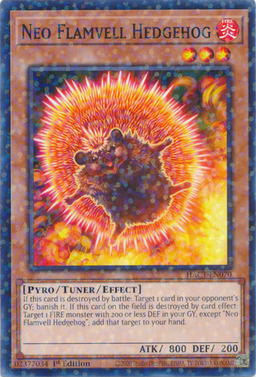 Neo Flamvell Hedgehog (Duel Terminal) [HAC1-EN070] Common 