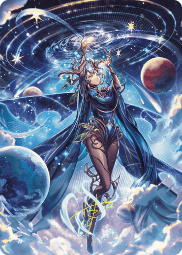 Omniscience Anime Art Card (Gold-Stamped Signature) [Wilds of Eldraine Art Series] 