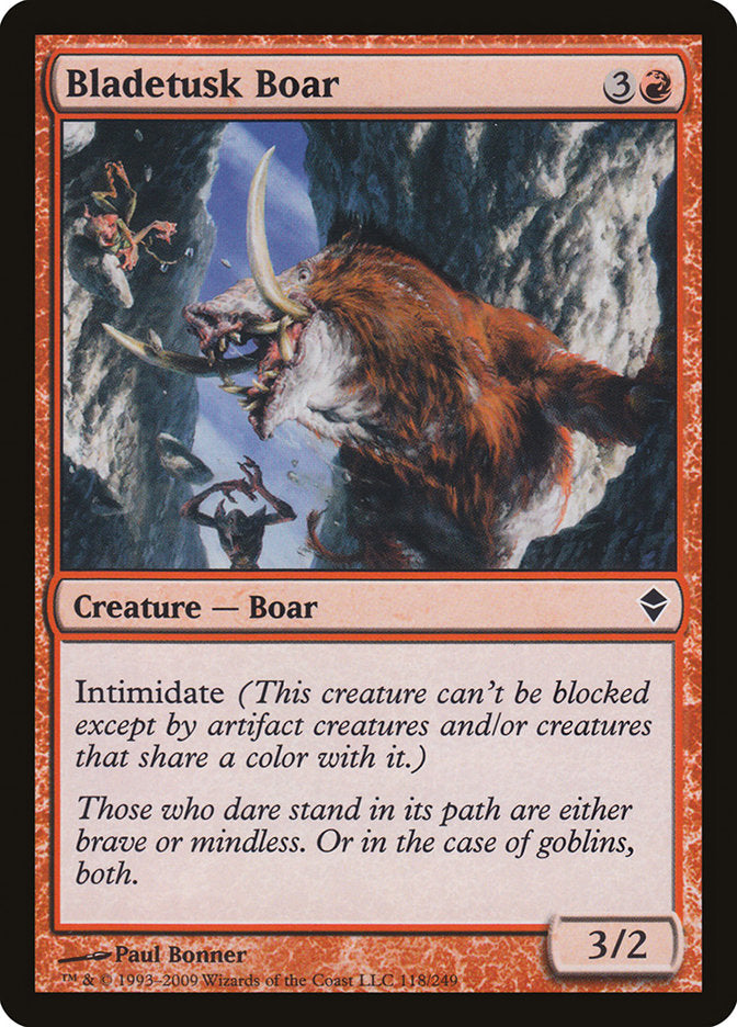 Bladetusk Boar [Zendikar] 