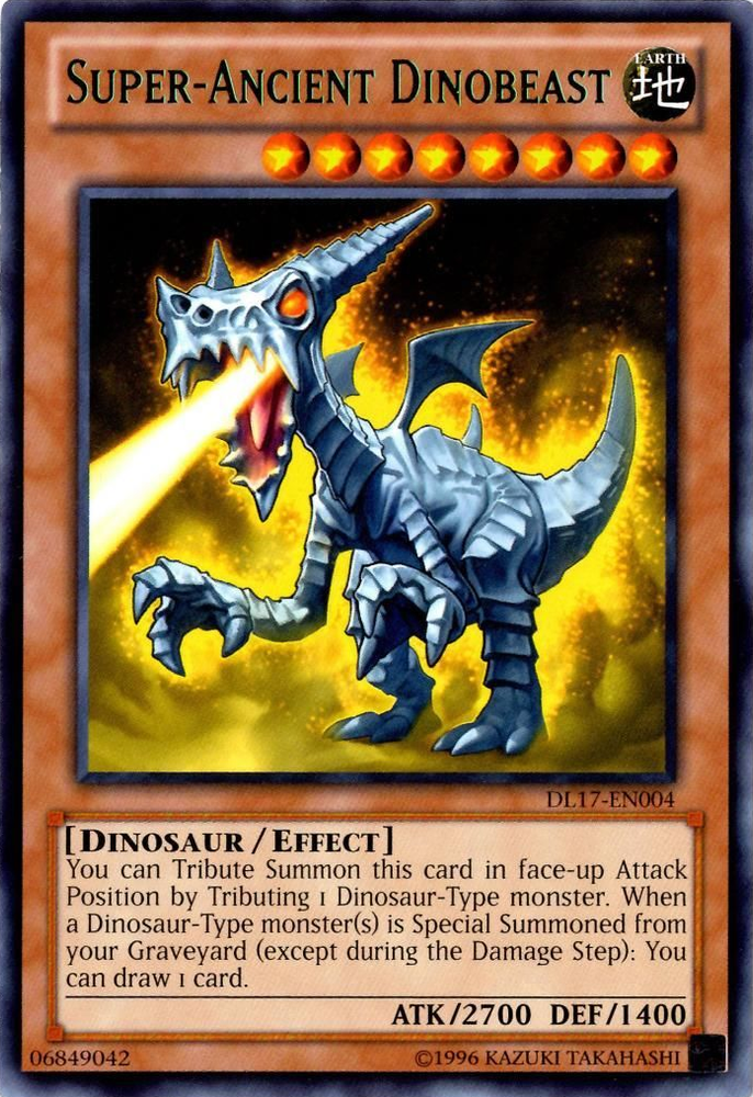 Super-Ancient Dinobeast (Green) [DL17-EN004] Rare 