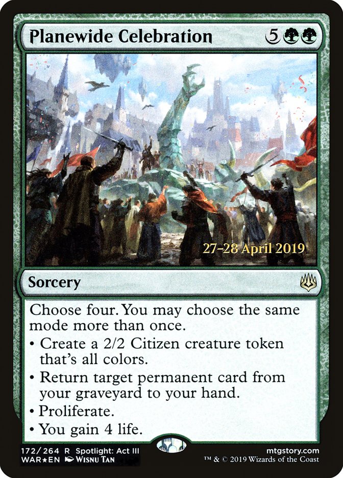 Planewide Celebration [War of the Spark Prerelease Promos] 
