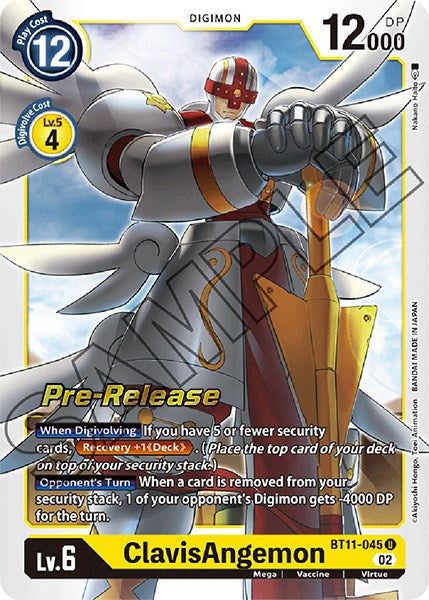 ClavisAngemon [BT11-045] [Dimensional Phase Pre-Release Promos] 