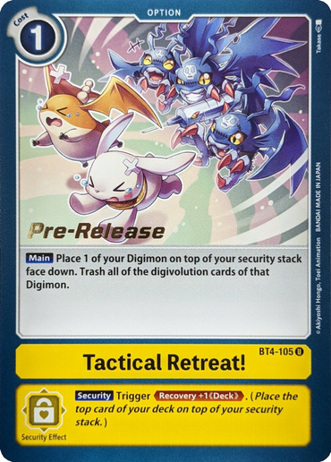 Tactical Retreat! [BT4-105] [Great Legend Pre-Release Promos] 