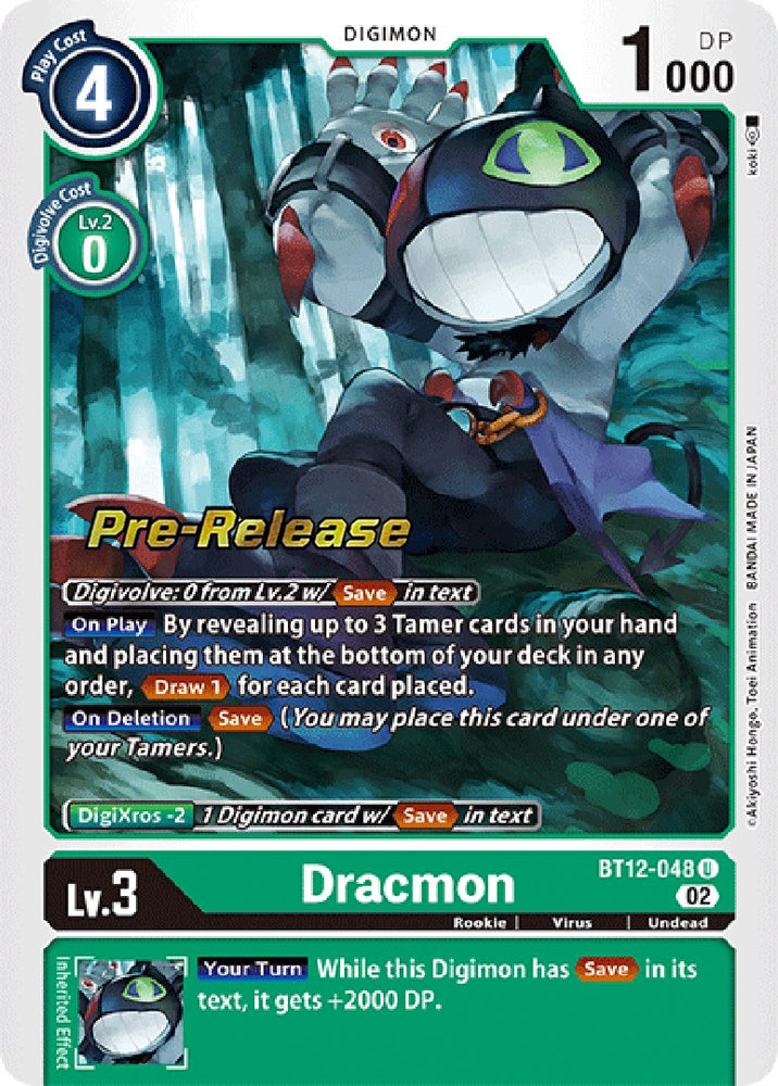 Dracmon [BT12-048] [Across Time Pre-Release Cards] 