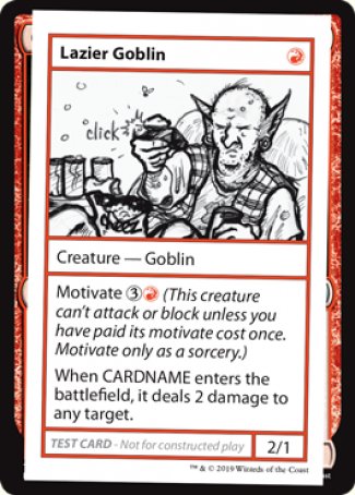 Lazier Goblin (2021 Edition) [Mystery Booster Playtest Cards] 