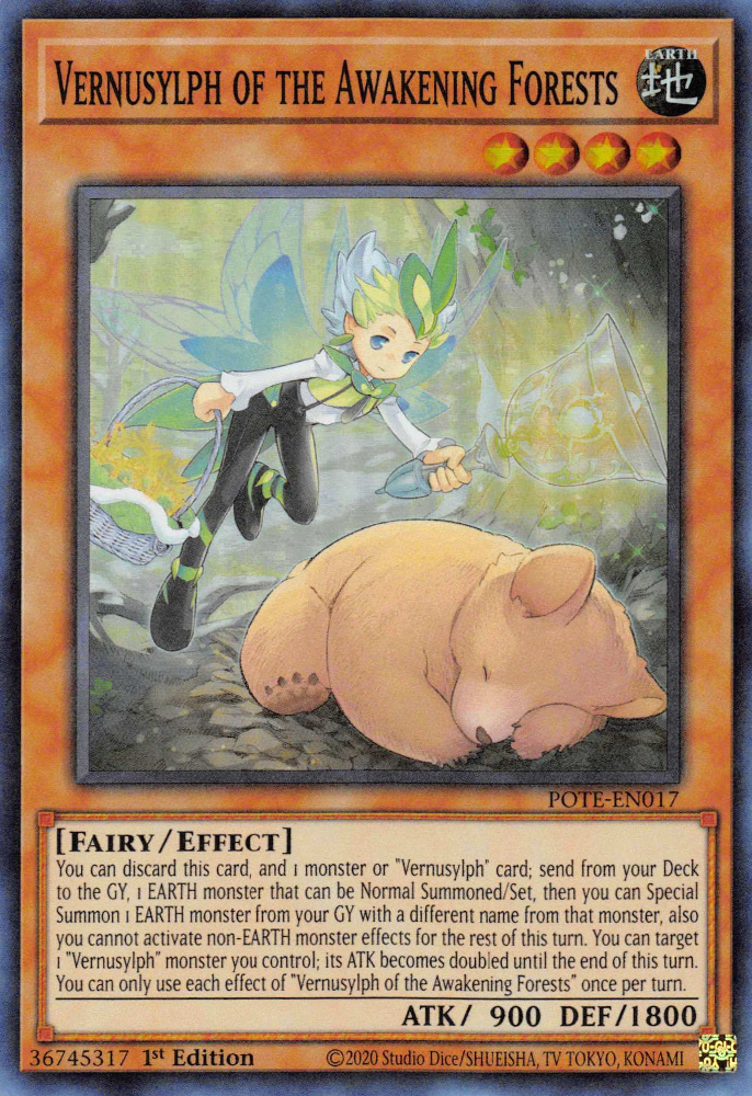 Vernusylph of the Awakening Forests [POTE-EN017] Super Rare 