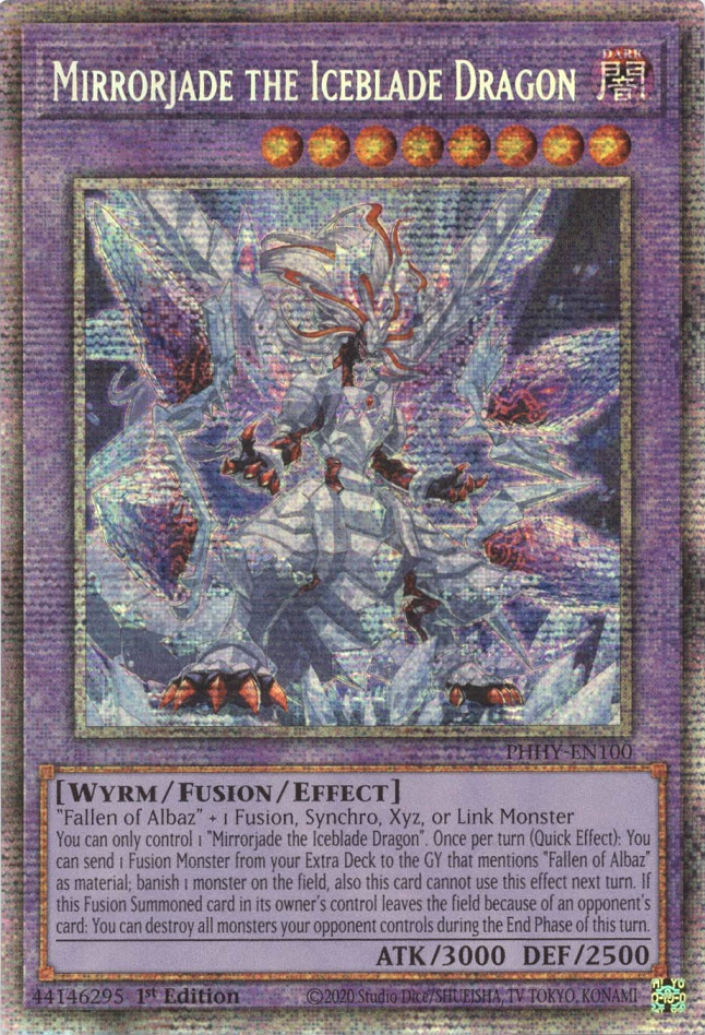 Mirrorjade the Iceblade Dragon [PHHY-EN100] Starlight Rare 