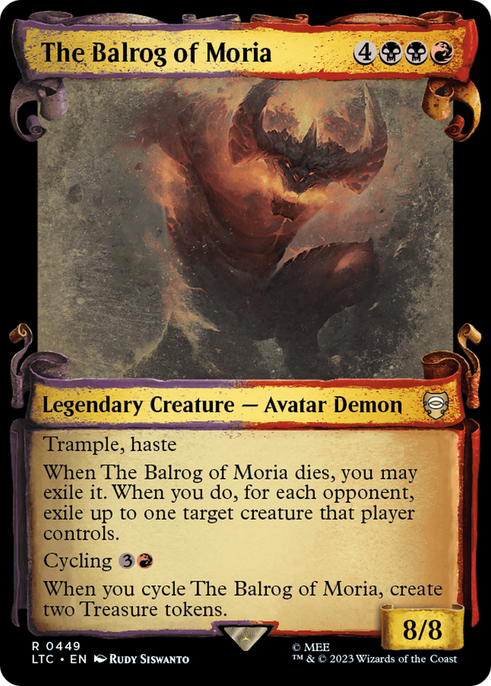 The Balrog of Moria [The Lord of the Rings: Tales of Middle-Earth Commander Showcase Scrolls] 