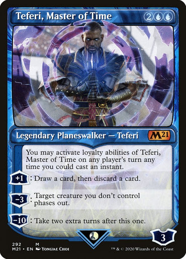 Teferi, Master of Time (Showcase) (292) [Core Set 2021] 