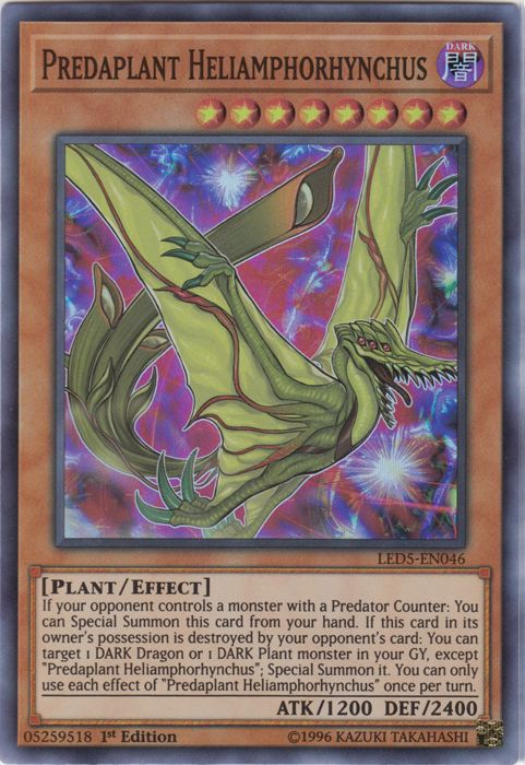 Predaplant Heliamphorhynchus [LED5-EN046] Super Rare 