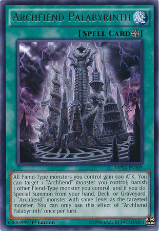 Archfiend Palabyrinth [MP14-EN105] Rare 