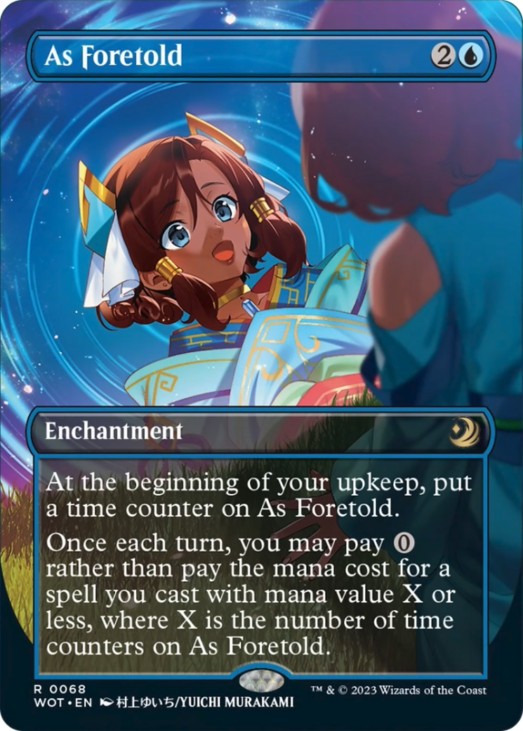 As Foretold (Anime Borderless) (Confetti Foil) [Wilds of Eldraine: Enchanting Tales] 