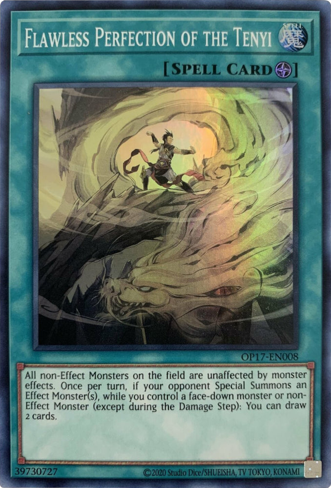 Flawless Perfection of the Tenyi [OP17-EN008] Super Rare 
