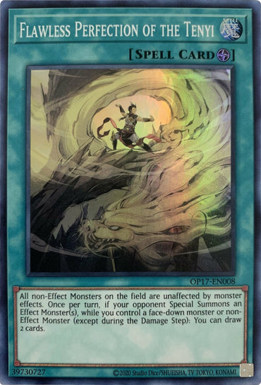 Flawless Perfection of the Tenyi [OP17-EN008] Super Rare 