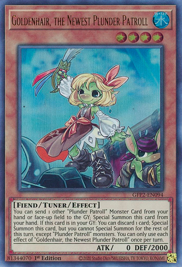 Goldenhair, the Newest Plunder Patroll [GFP2-EN094] Ultra Rare 