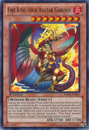 Fire King High Avatar Garunix [SDOK-EN001] Ultra Rare 