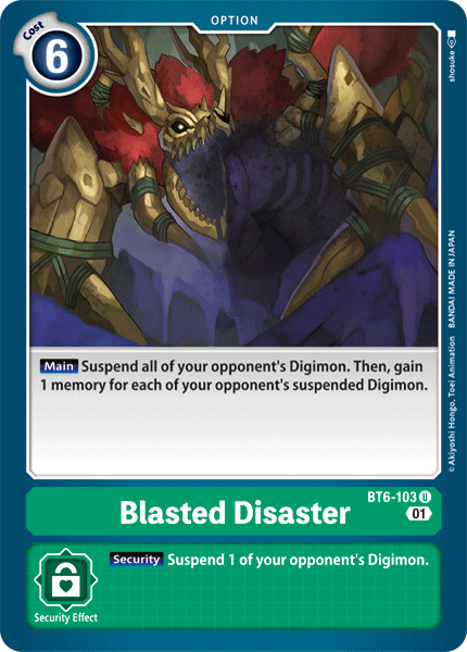 Blasted Disaster [BT6-103] [Double Diamond] 