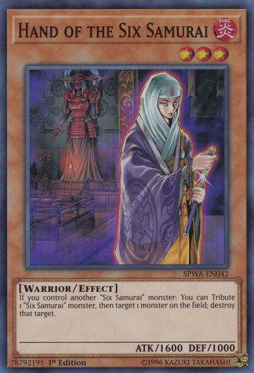 Hand of the Six Samurai [SPWA-EN042] Super Rare 