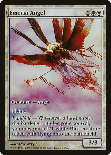 Emeria Angel (Game Day) (Extended Art) [Zendikar Promos] 