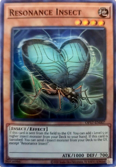 Resonance Insect [OP17-EN007] Super Rare 