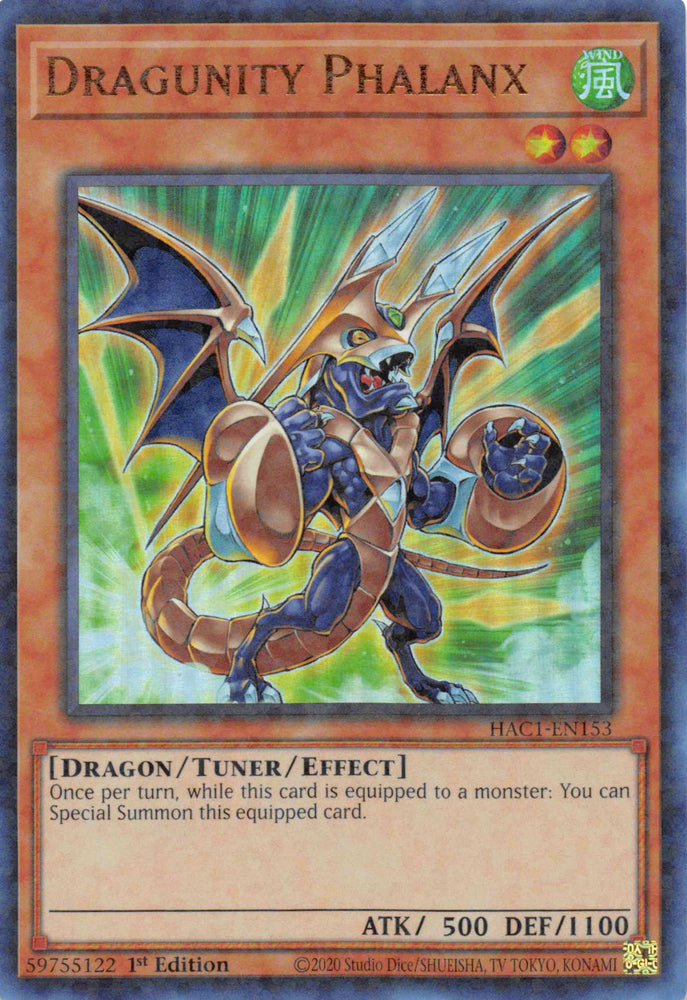 Dragunity Phalanx (Duel Terminal) [HAC1-EN153] Parallel Rare 