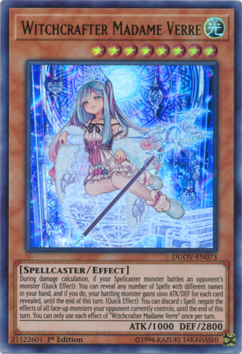 Witchcrafter Madame Verre [DUOV-EN073] Ultra Rare 
