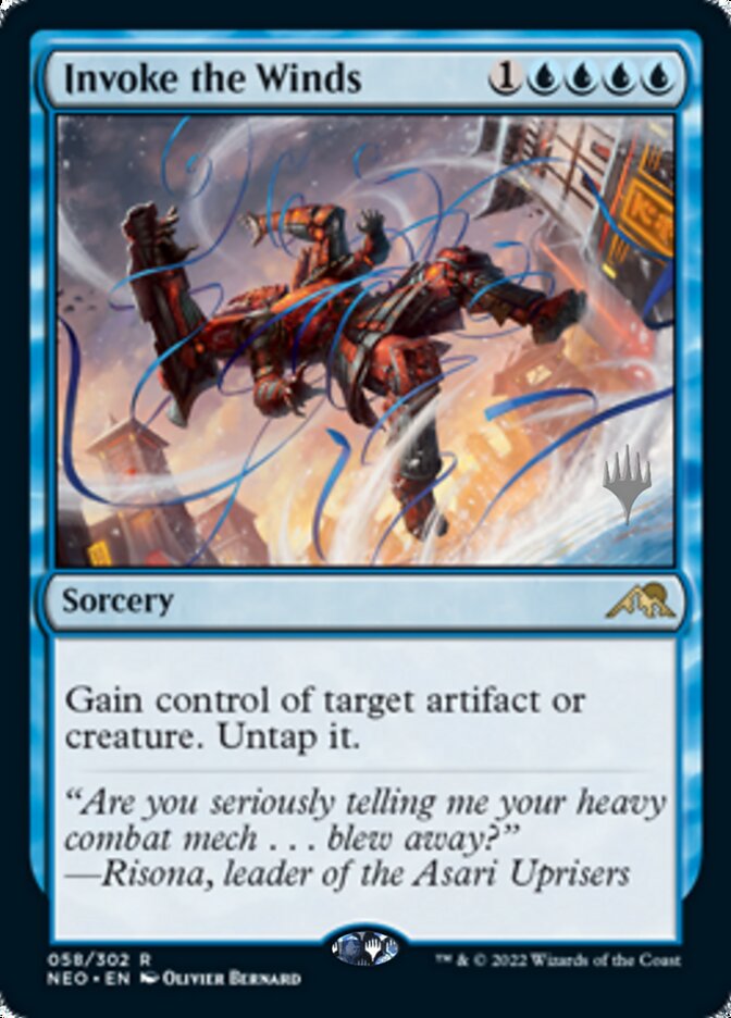 Invoke the Winds (Promo Pack) [Kamigawa: Neon Dynasty Promos] 