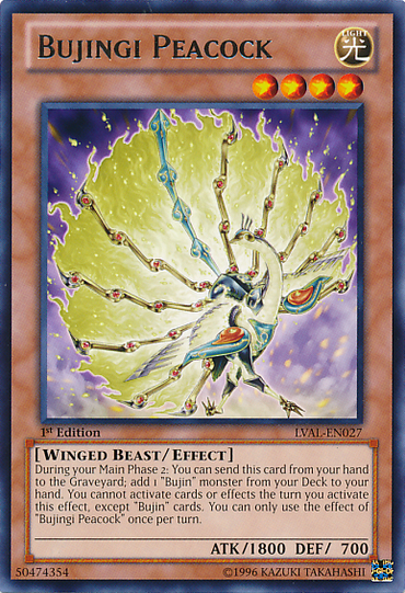 Bujingi Peacock [LVAL-EN027] Rare 