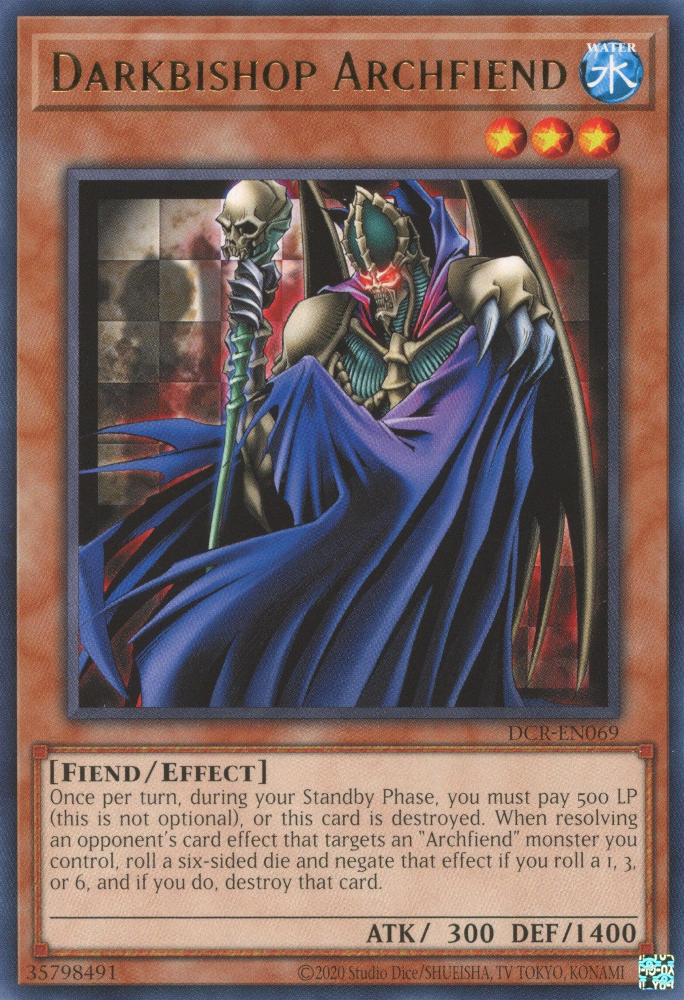 Darkbishop Archfiend [DCR-EN069] Rare 